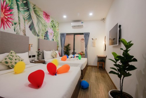 Twin room (phòng 02 giường Queen 1,6 mét)