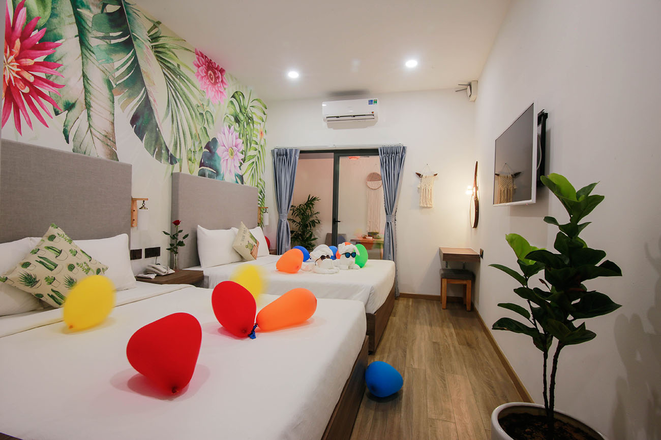 Twin room (phòng 02 giường Queen 1,6 mét)